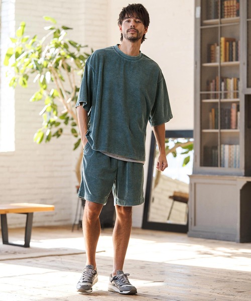 CAMBIO（カンビオ）の「mp14606- Snow Wash Pile Shorts ショートパンツ(CMP-261-010)（その他パンツ・メンズ・ブラック/ベージュ/ブルー・S/M/L）」の9枚目の写真