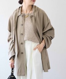 RIVE DROITE | 【鮮度ある着こなしに】ストール付きテントコート(その他アウター)