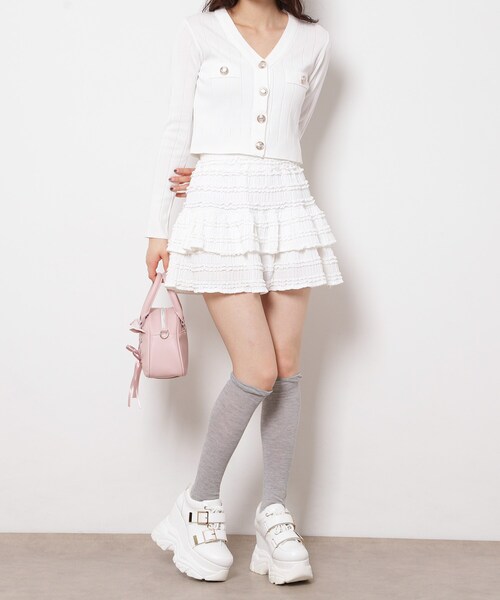 ESPERANZA(エスペランサ)の「ベルテッド厚底スニーカー(スニーカー・レディース・ブラック/ホワイト/アイボリー・M/S/LL/L)」の9枚目の写真
