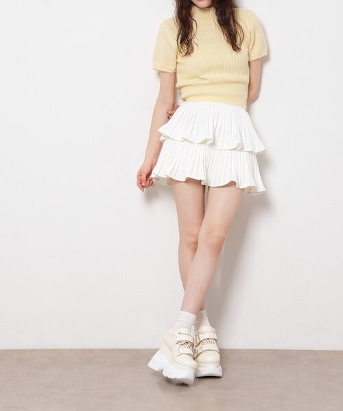 ESPERANZA(エスペランサ)の「ベルテッド厚底スニーカー(スニーカー・レディース・ブラック/ホワイト/アイボリー・M/S/LL/L)」の18枚目の写真