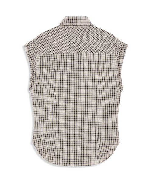 OPEN Yy(オープンワイワイ)の「【OPEN YY】COLOR BLOCK WIRE SHIRT(シャツ/ブラウス・レディース・グリーン/ベージュ・S)」の12枚目の写真