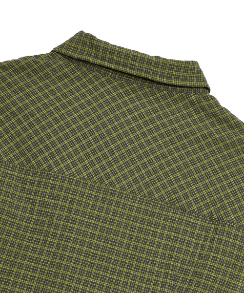 OPEN Yy(オープンワイワイ)の「【OPEN YY】COLOR BLOCK WIRE SHIRT(シャツ/ブラウス・レディース・グリーン/ベージュ・S)」の7枚目の写真