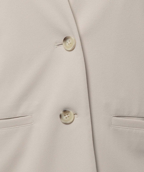 niko and...（ニコアンド）の「洗えるノビノビジャケットカーデ（ノーカラージャケット・レディース・アイボリー/ブラック・FREE）」の18枚目の写真