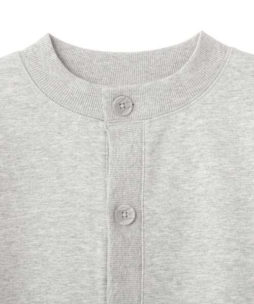 CRAFT STANDARD BOUTIQUE（クラフトスタンダードブティック）の「ボンディングスウェットクルーネックカーディガン（カーディガン/ボレロ・メンズ・ライトグレー/ブラック・S/M/L）」の10枚目の写真