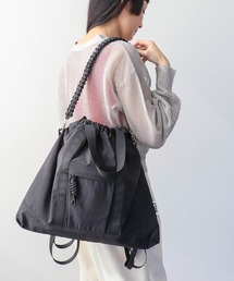 Three Four Time（スリーフォータイム）の「【Casselini）ナイロン3WAYスクエアトート（トートバッグ）」