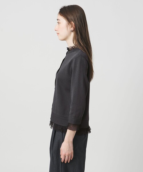 UNITED ARROWS（ユナイテッドアローズ）の「４WAY チュール フリル カーディガン（カーディガン/ボレロ・レディース・ブラック/ネイビー/ダークグレー・FREE）」の19枚目の写真