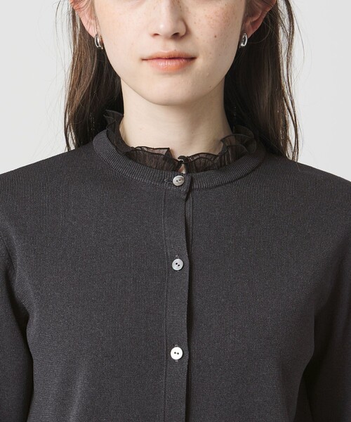 UNITED ARROWS（ユナイテッドアローズ）の「４WAY チュール フリル カーディガン（カーディガン/ボレロ・レディース・ブラック/ネイビー/ダークグレー・FREE）」の21枚目の写真