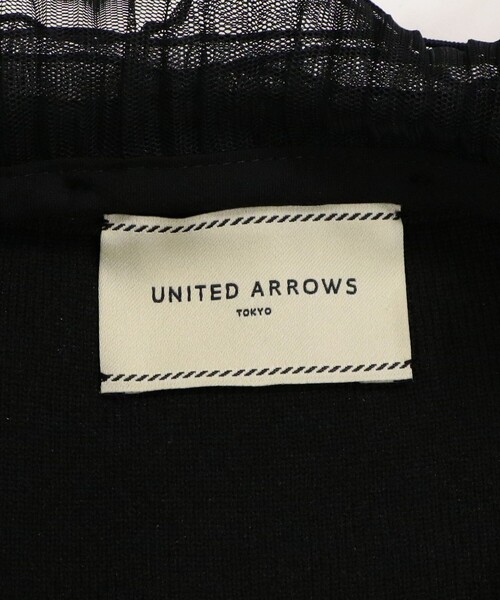 UNITED ARROWS（ユナイテッドアローズ）の「４WAY チュール フリル カーディガン（カーディガン/ボレロ・レディース・ブラック/ネイビー/ダークグレー・FREE）」の10枚目の写真