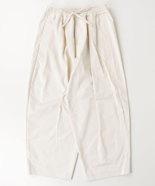 my beautiful landlet(マイビューティフルランドレット)の「【my beautiful landlet】COTTON & POLYESTER × SWEAT WIDE EASY PANTS(その他パンツ・メンズ・グリーン/ブラック/キナリ・1/2/0)」の21枚目の写真