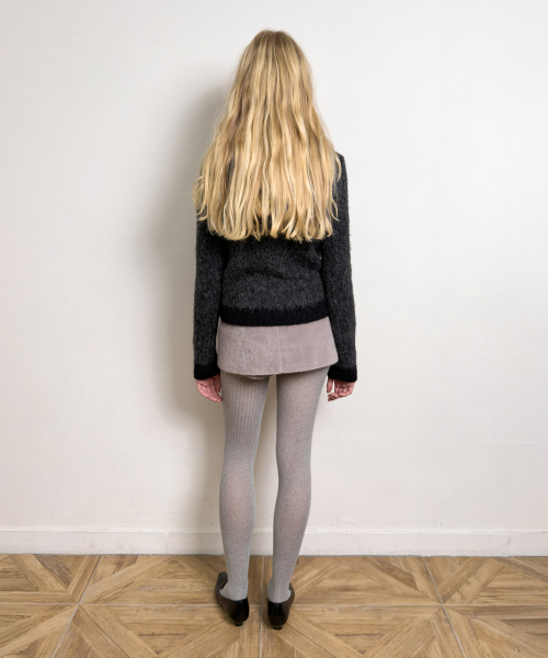 DIAGONAL(ダイアゴナル)の「HEART ARGYLE JACQUARD HOOD ZIP UP (black)(カーディガン/ボレロ・レディース・その他・FREE)」の6枚目の写真