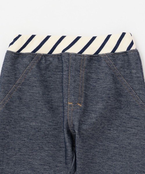 baby cheer（ベイビーチアー）の「ニットデニムパンツ（デニムパンツ・キッズ・ネイビー・110cm）」の4枚目の写真