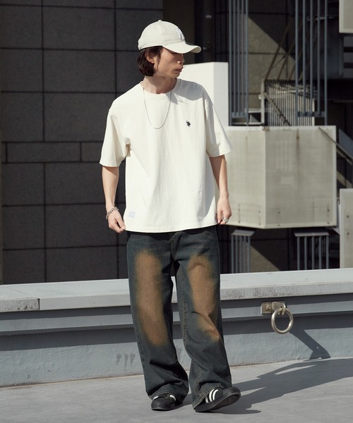 U.S. POLO ASSN.(ユーエスポロアッスン)の「U.S. POLO ASSN./ユーエスポロアッスン 天竺コットン ピグメント 半袖Tシャツ 秋 秋服 2026年秋冬(Tシャツ/カットソー・メンズ・ピンク/ブルー/アイボリー/ダークブルー/スミクロ・M/L/LL)」の14枚目の写真