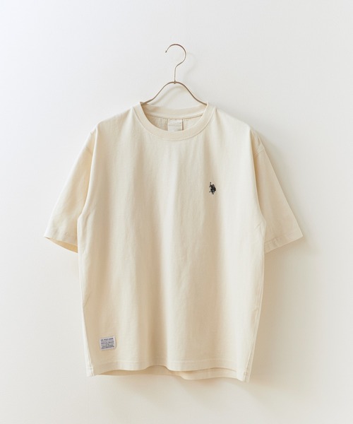 U.S. POLO ASSN.(ユーエスポロアッスン)の「U.S. POLO ASSN./ユーエスポロアッスン 天竺コットン ピグメント 半袖Tシャツ 秋 秋服 2026年秋冬(Tシャツ/カットソー・メンズ・ピンク/ブルー/アイボリー/ダークブルー/スミクロ・M/L/LL)」の6枚目の写真