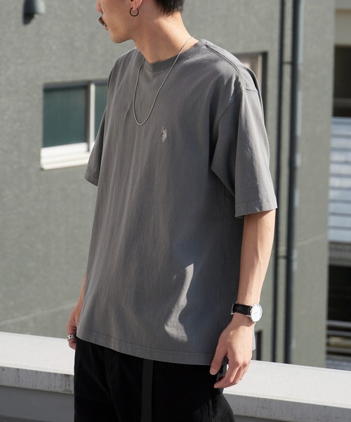 U.S. POLO ASSN.(ユーエスポロアッスン)の「U.S. POLO ASSN./ユーエスポロアッスン 天竺コットン ピグメント 半袖Tシャツ 秋 秋服 2026年秋冬(Tシャツ/カットソー・メンズ・ピンク/ブルー/アイボリー/ダークブルー/スミクロ・M/L/LL)」の22枚目の写真