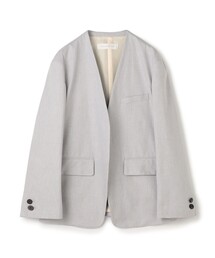 TOMORROWLAND｜トゥモローランドのノーカラージャケット（グレー/灰色
