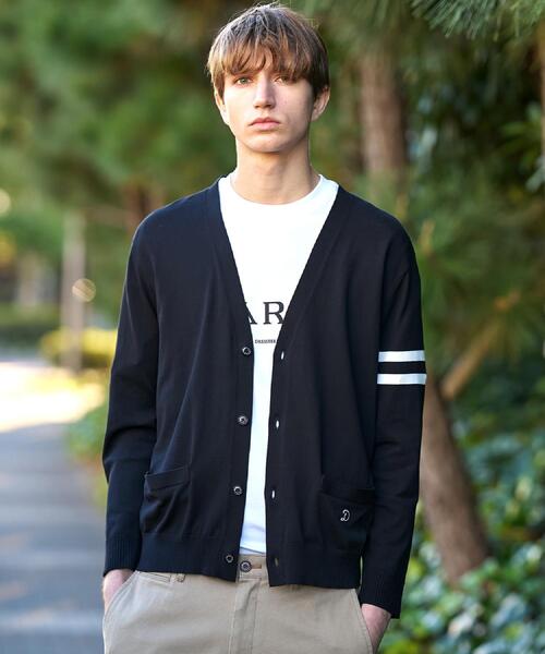 DRESSTERIOR(ドレステリア)の「コットンシルク ニットカーディガン(カーディガン/ボレロ・メンズ・ブラック/ピンク系/ネイビー・90/91/92/94)」の1枚目の写真