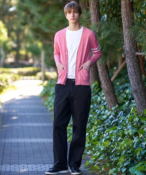 DRESSTERIOR(ドレステリア)の「コットンシルク ニットカーディガン(カーディガン/ボレロ・メンズ・ブラック/ピンク系/ネイビー・90/91/92/94)」の7枚目の写真