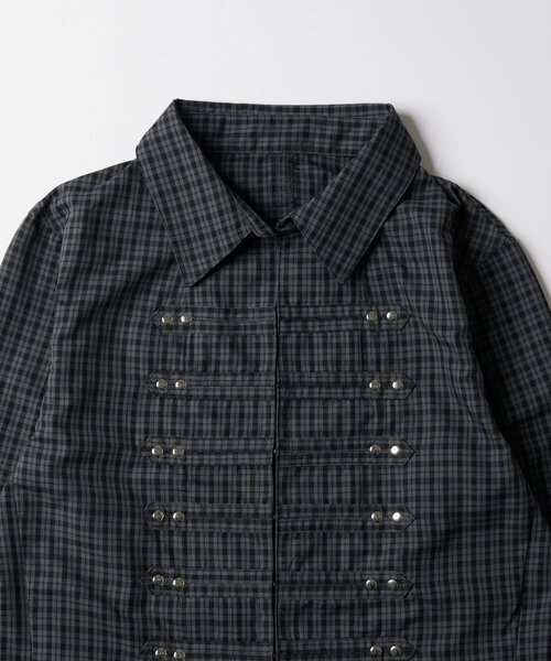 WHO'S WHO gallery（フーズフーギャラリー）の「ナポレオンコンパクトシャツ（シャツ/ブラウス・レディース・ホワイト/ネイビー/ブラック/カーキ・FREE）」の7枚目の写真