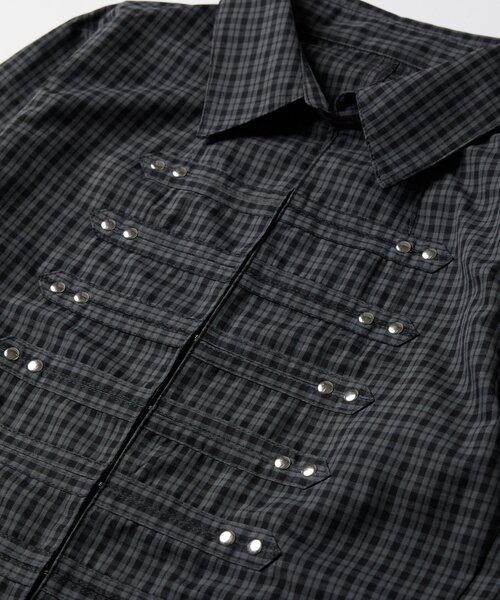 WHO'S WHO gallery（フーズフーギャラリー）の「ナポレオンコンパクトシャツ（シャツ/ブラウス・レディース・ホワイト/ネイビー/ブラック/カーキ・FREE）」の8枚目の写真