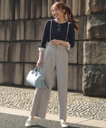 ANY SIS | 【2WAY】サスペンダー付き ワイドパンツ(その他パンツ)