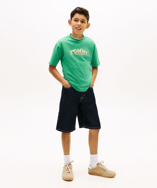 TOMMY HILFIGER（トミーヒルフィガー）の「BOYS 3DグラフィックTシャツ（Tシャツ/カットソー・キッズ・グリーン/イエロー/マルチ・140cm/130cm/150cm/160cm）」の10枚目の写真