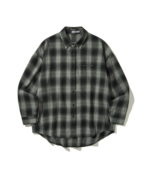 DAUSPICE（ディーオスピス）の「(DUC) Logo ombre checkshirt Black（シャツ/ブラウス・レディース・ブラック・ONE SIZE）」の5枚目の写真