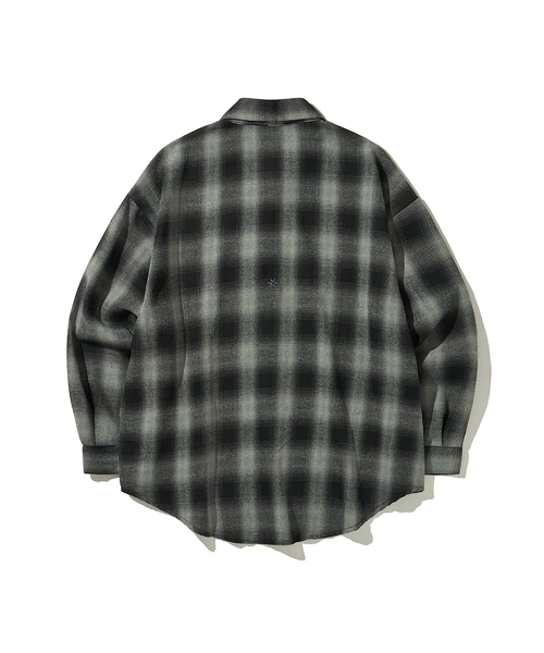 DAUSPICE（ディーオスピス）の「(DUC) Logo ombre checkshirt Black（シャツ/ブラウス・レディース・ブラック・ONE SIZE）」の6枚目の写真