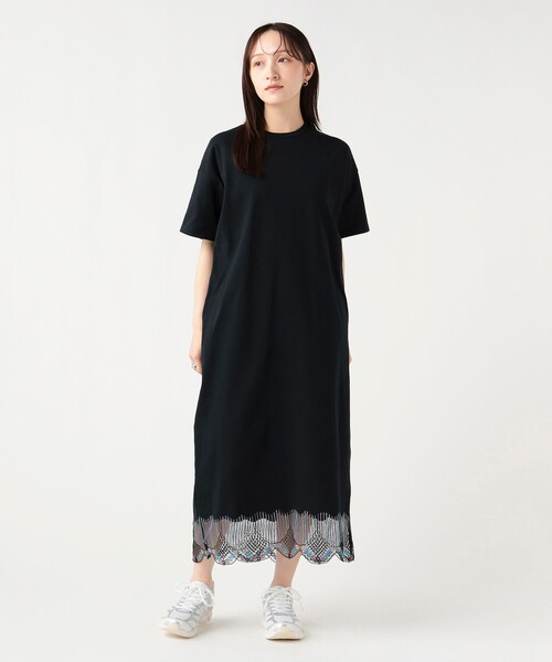 BEAMS HEART(ビームスハート)の「裾 スカラレース ワンピース(ワンピース・レディース・ブラック/ホワイト系その他5/ブラウン・FREE)」の10枚目の写真