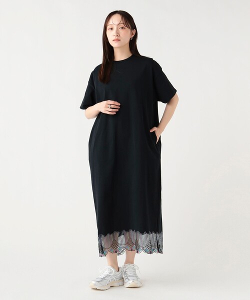 BEAMS HEART(ビームスハート)の「裾 スカラレース ワンピース(ワンピース・レディース・ブラック/ホワイト系その他5/ブラウン・FREE)」の11枚目の写真