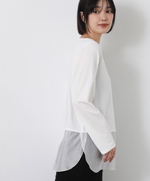 Gready Brilliant | スクエアネックシアーヘムＴ(Tシャツ/カットソー)