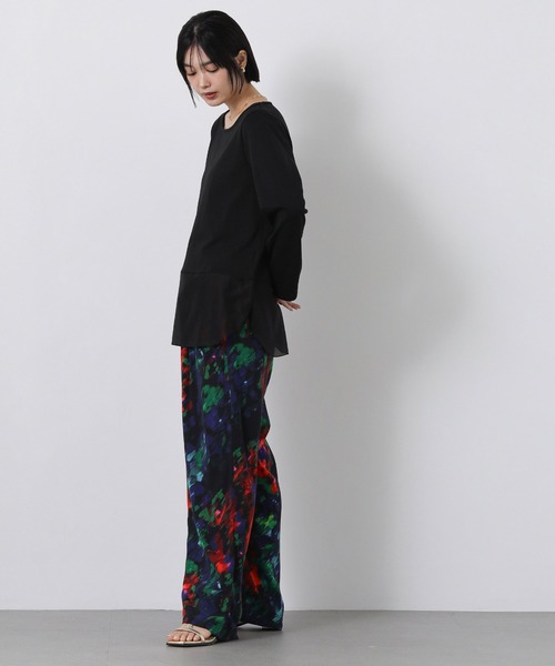 Gready Brilliant（グレディブリリアン）の「スクエアネックシアーヘムＴ（Tシャツ/カットソー・レディース・オフホワイト/ブラック・38）」の16枚目の写真