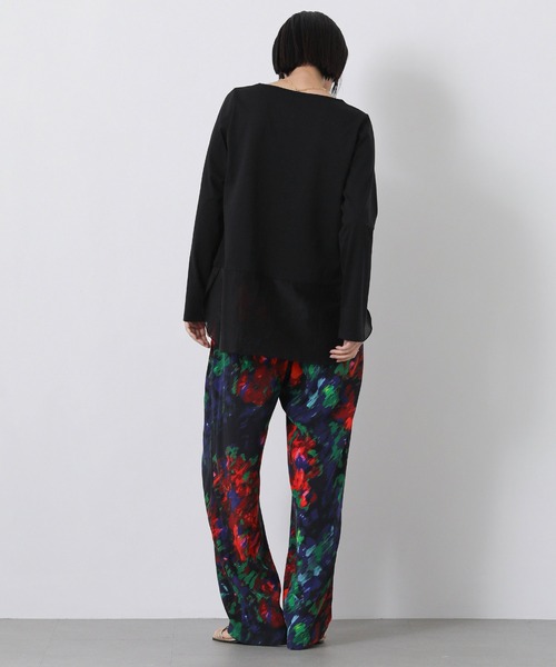 Gready Brilliant（グレディブリリアン）の「スクエアネックシアーヘムＴ（Tシャツ/カットソー・レディース・オフホワイト/ブラック・38）」の17枚目の写真