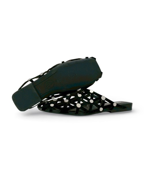 ASH(アッシュ)の「アッシュ【BONE】スタッズフラットミュール メッシュ サンダル 2cmヒール(パンプス・レディース・シルバー/ブラック・38/37/36/35)」の10枚目の写真