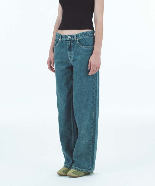Rest&Recreation（レストアンドレクリエーション）の「LOW RISE STITCH JEANS - BLUE（デニムパンツ・レディース・その他・X-SMALL/SMALL/MEDIUM）」の11枚目の写真