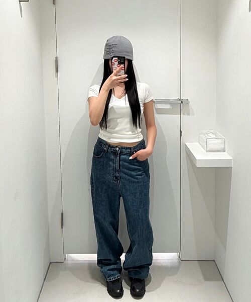Rest&Recreation（レストアンドレクリエーション）の「LOW RISE STITCH JEANS - BLUE（デニムパンツ・レディース・その他・X-SMALL/SMALL/MEDIUM）」の6枚目の写真