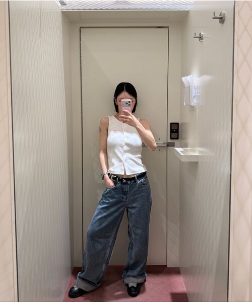 Rest&Recreation（レストアンドレクリエーション）の「LOW RISE STITCH JEANS - BLUE（デニムパンツ・レディース・その他・X-SMALL/SMALL/MEDIUM）」の8枚目の写真