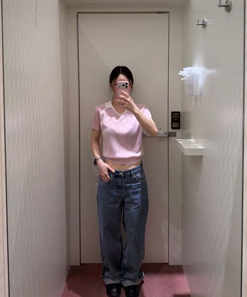 Rest&Recreation（レストアンドレクリエーション）の「LOW RISE STITCH JEANS - BLUE（デニムパンツ・レディース・その他・X-SMALL/SMALL/MEDIUM）」の4枚目の写真