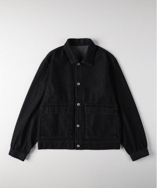 BACK NUMBER（バックナンバー）の「【BACK NUMBER】 デニム フルジップ ブルゾン (ワークジャケット / オーバーサイズ / ユーズド加工)（デニムジャケット・メンズ・ダークインディゴブルー/ブラック・L/XL/M）」の19枚目の写真