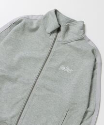 【BEN DAVIS(ベンデイビス)】JERSEY LINE TRACK JACKET / ビッグシルエット フルジップ ヘビーウェイト 加工 刺繍 フーディ【短丈】