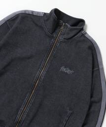 BEN DAVIS（ベンデイビス）の「【BEN DAVIS（ベンデイビス）】JERSEY  LINE TRACK JACKET / ビッグシルエット フルジップ ヘビーウェイト 加工 刺繍 フーディ【短丈】（Tシャツ/カットソー）」