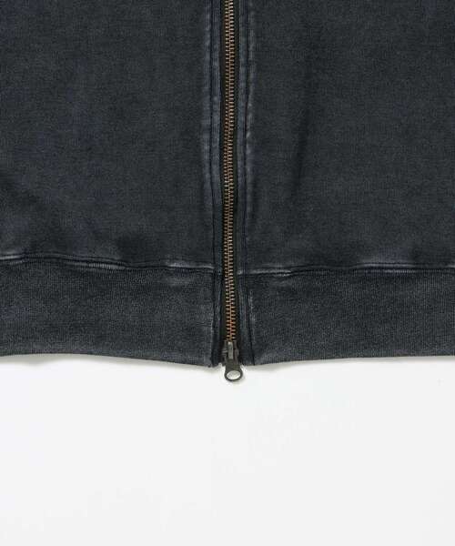 BEN DAVIS(ベンデイビス)の「【BEN DAVIS(ベンデイビス)】JERSEY LINE TRACK JACKET / ビッグシルエット フルジップ ヘビーウェイト 加工 刺繍 フーディ【短丈】(Tシャツ/カットソー・メンズ・グレー/ピンク/ブラック・LARGE/MEDIUM)」の8枚目の写真