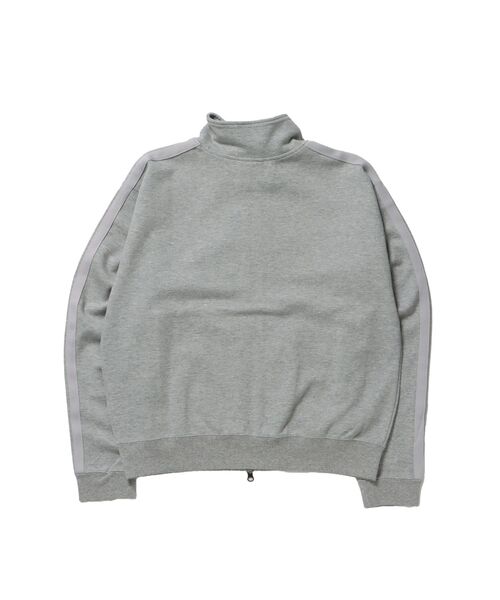 BEN DAVIS(ベンデイビス)の「【BEN DAVIS(ベンデイビス)】JERSEY LINE TRACK JACKET / ビッグシルエット フルジップ ヘビーウェイト 加工 刺繍 フーディ【短丈】(Tシャツ/カットソー・メンズ・グレー/ピンク/ブラック・LARGE/MEDIUM)」の12枚目の写真