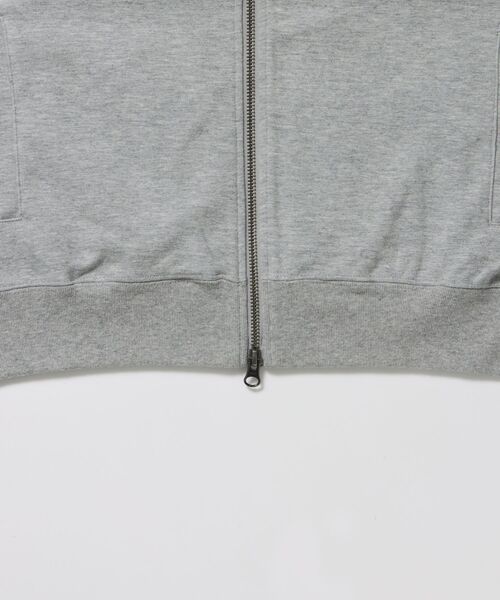 BEN DAVIS(ベンデイビス)の「【BEN DAVIS(ベンデイビス)】JERSEY LINE TRACK JACKET / ビッグシルエット フルジップ ヘビーウェイト 加工 刺繍 フーディ【短丈】(Tシャツ/カットソー・メンズ・グレー/ピンク/ブラック・LARGE/MEDIUM)」の15枚目の写真