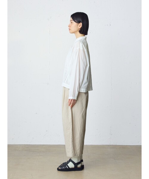 MidiUmi（ミディウミ）の「MidiUmi C/Lワイドイージーパンツ（その他パンツ・レディース・キナリ/チャコールグレー/ブラック・FREE）」の9枚目の写真