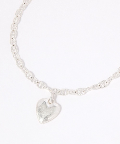 GLOBAL WORK（グローバルワーク）の「ハートチェーンネックレス/646376（ネックレス・レディース・シルバー/シルバー系/ゴールド・FREE）」の2枚目の写真