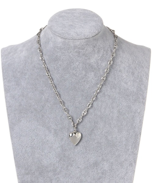 GLOBAL WORK（グローバルワーク）の「ハートチェーンネックレス/646376（ネックレス・レディース・シルバー/シルバー系/ゴールド・FREE）」の6枚目の写真