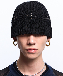 RSSC（アールエスエスシー）の「MINI CROSS RIVET BEANIE - BLACK（ニットキャップ/ビーニー）」