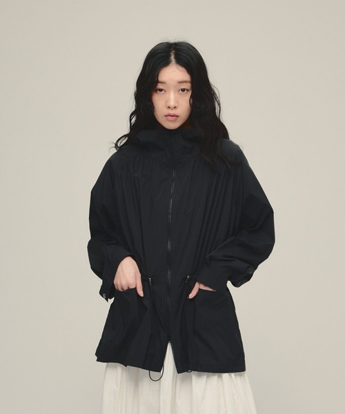 eL（エル）の「【eL】Light Hood Blouson/647468（ブルゾン・レディース・ネイビー/ブラック・FREE）」の2枚目の写真