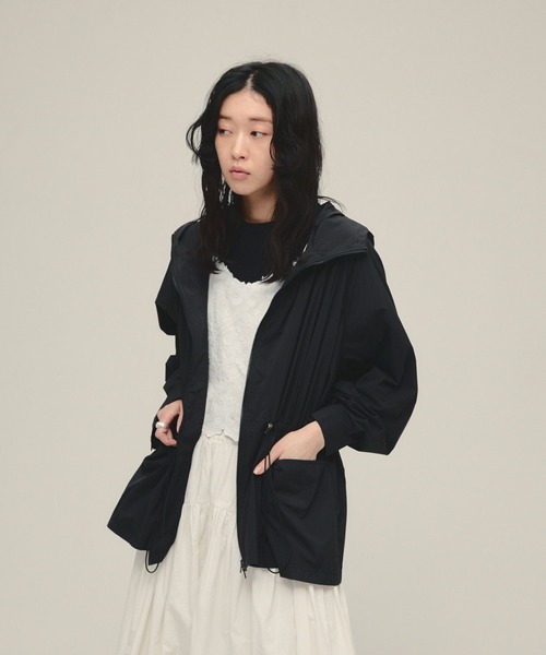 eL（エル）の「【eL】Light Hood Blouson/647468（ブルゾン・レディース・ネイビー/ブラック・FREE）」の18枚目の写真