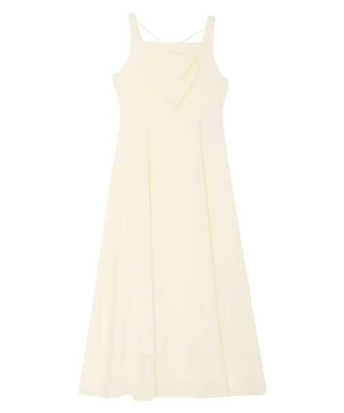 LAGUNAMOON(ラグナムーン)の「バックリボンフレアシアーワンピース 【夏服】(ワンピース・レディース・アイボリー/ブラウン・SMALL/MEDIUM)」の16枚目の写真